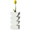 Arti&Mestieri Vaso portafiore decorativo Memphis Bianco marmo