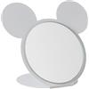 Arti&Mestieri specchio da tavolo di design mouse Bianco marmo in Ferro, vetro per lo specchio 26x17x21h cm