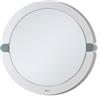 Arti&Mestieri specchio moderno da parete alchimia tondo Bianco marmo/verde marino in Ferro, vetro per lo specchio 67cm ( 55cm specchio)