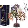 ABHISUBYA Albero Della Vita - Cristalli Curativi e Pietre Chakra - Meditazione - Feng Shui - Portafortuna - Regali Di Buona Fortuna (Seven Chakra)