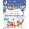 Usborne Verlag Mein erstes Stickerbuch: Besuch in der Weihnachtswerkstatt: mit über 100 Stickern die Wichtel im Weihnachtsdorf besuchen - Stickerheft ab 3 Jahren