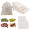 Astralong 50 Pezzi Sacchetti per Spezie, Bustine per Tè Sfuso con Coulisse, Sacchetti di Cotone per Cucinare, 3 Misure, Riutilizzabili, da Riempire Autonomamente, per Filtro da tè, Caffè, Cucina