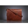 Fatto a mano Borsa in pelle ad alte prestazioni 18" marrone borsa completa borsa per laptop