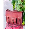 Fatto a mano Borsa Messenger Uomo Igienica Pelle Due Tasche Frontali Ufficio College Borsa...