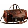 Fatto a mano Borsone uomo 30" vera pelle grande vintage borsone viaggio palestra weekend n...