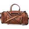 Fatto a mano Borsone uomo 30" capra palestra pelle bagaglio viaggio originale marrone vint...