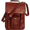 Fatto a mano Borsa a tracolla messenger in pelle da uomo vintage nuova 19" pollici tracolla