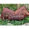 Fatto a mano Borsa da moto nera originale Goat Made By Expert Satchel regalo a sorpresa