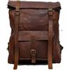 Fatto a mano Zaino 24" uomo x grande vintage Real Explore marrone scuro