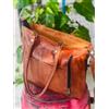 Fatto a mano Borsa da donna 14" in vera pelle di capra affidabile shopping fatta a mano