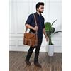 Fatto a mano Valigetta uomo vintage messenger in pelle raffinata completa fatta a mano cap...