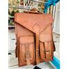 Fatto a mano Zaino borsa in vera pelle 100% vera sicura zaino vintage laptop marrone vero ...