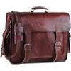 Fatto a mano Borsa 22" in pelle italiana da uomo messenger tracolla valigetta da viaggio p...