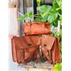 Fatto a mano Borsa da moto nera originale Goat Made By Expert Satchel regalo a sorpresa
