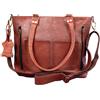 Fatto a mano Borsa a tracolla da ufficio in pelle da donna borsa a tracolla borsa a mano d...
