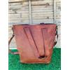 Fatto a mano Borsa a tracolla grande in vera pelle di qualità 14 x 14 pollici offerta spec...