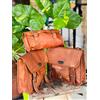 Fatto a mano Borsa da moto nera originale Goat Made By Expert Satchel regalo a sorpresa