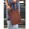 Fatto a mano Borsa da donna 14" in vera pelle di capra affidabile shopping fatta a mano