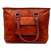 Fatto a mano Borsa tote in vera pelle di capra spaziosa 14" da donna