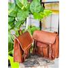 Fatto a mano Borsa da moto nera originale Goat Made By Expert Satchel regalo a sorpresa
