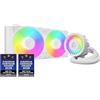 ARCTIC Liquid Freezer III Pro 280 A-RGB (bianco) - Dissipatore AIO CPU, 2 x 140 mm Raffreddamento Liquido, Radiatore 38 mm, Pompa PWM, Fan VRM, AM5/AM4, Intel LGA1851/1700 Telaio Contatto - Bianco