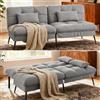 COMHOMA Fold-out Futon Cover Sofa Sleeper Sleeper Fits divano ad angolo divano a 3 posti per ospiti con tessuto schienale regolabile