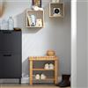 SoBuy FSR02-K scarpiera Panca Scarpiera in bambù di alta qualità con 2 anni di garanzia B50 cm