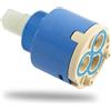VZU Cartuccia rubinetto 35 mm in ceramica, cartuccia per rubinetto, cartuccia di ricambio per rubinetti da cucina monocomando, miscelatori e rubinetti doccia