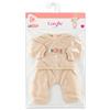 COROLLE 160210 TUTA DA GINNASTICA BEIGE PER BAMBOLA CM. 42