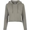 Urban Classics Felpa con Cappuccio da Donna in Spugna, Verde Militare, XS