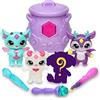 Magic Mixies - Magic Mixlings Mega Pack, calderone magico e 4 pupazzi Mixies Brillanti, 1 Figura a Sorpresa, 3 bacchette magiche, giocattoli da collezione, ragazzi e ragazze +4 anni, famoso (MG002000)