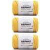 Bernat Filato macramè, confezione da 3 pezzi, 250 g, cotone, #6 super voluminoso, per lavori a maglia, uncinetto e artigianato, Sunshine