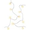 goobay 60334 - Catena di 80 luci a LED, con funzione timer e 2 modalità di illuminazione, luce bianca calda (3000 K), funzionamento a batteria per interni ed esterni, IP44
