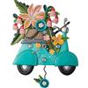 Enesco Allen Designs - Orologio a forma di Scoot in Through Life, 30,5 cm