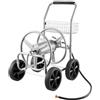 VEVOR Carrello avvolgitubo, può contenere fino a 91 m di tubo da 1,6 cm, Carrello per tubi dell'acqua da giardino Attrezzi mobili con 4 ruote, Piantagione esterno in acciaio verniciato a polvere