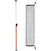 VEVOR Barra Fermacarico di Carico a Cricchetto Regolabile 1016-1854 mm, Stabilizzatore di Carico per Cassone in Acciaio con Piedini Antiscivolo, Rete e Barra di Supporto Estensibile, per Pick-Up, SUV