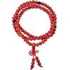 Bling Jewelry Gemma Naturale Corniola Arancione Rosso Buddista Mala Perlina Di Preghiera Lunghi Fili Naturali Per La Meditazione Preghiera Yoga Rosario Collana Per Gli Uomini Donne Impilare Wrap Stretch Bracelet
