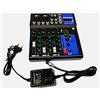 MIXER AUDIO 4 CANALI PROFESSIONALE USB BLUETOOTH CON ECHO DELAY DJ KARAOKE LIVE