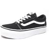Vans Ward Platform, Scarpe da ginnastica, Bambine e ragazze, (Canvas) Black/White, 31 EU