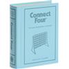WS Game Company Connect Four Vintage Bookshelf Edition - Gioco di fila da 4 in a Row di WS Game Company, espositore per libri avvolto in tessuto, giochi da tavolo classici di strategia per 2 giocatori, dai 6 anni in