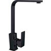 CAPALDO Miscelatore Lavello Canna Alta Nero Opaco serie Elegant