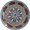Excelsa Piatto piano MANDALA ETNO porcellana decorata Ø 27 cm 1 pezzo
