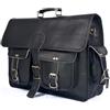 Fatto a mano Borsa/borsa/messenger per computer portatile in pelle 18" marrone 18x14x6"