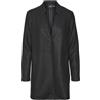 VERO MODA VMBRUSHEDKATRINE 3/4 JACKET GA, Nero/dettaglio: solido., XS