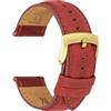 CORROPELLE Cinturini Orologio in Pelle a Sgancio Rapido 18mm 19mm 20mm 21mm 22mm, Cinturino per Orologio Vintage Elegante in Vera Pelle Cinturini Retrò Ricambio per Uomo Donna, Orologio e Smartwatch