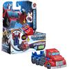 Transformers EarthSpark - Action figure di Optimus Prime da 10 cm, conversione in 1 passaggio con lancio in aria, giocattolo per bambini e bambine dai 6 anni in su