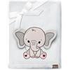 Be Mammy Coperta calda per bambini con peluche regalo per bambino con motivi 3D (Grigio Chiaro - Elefante)