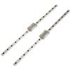 Walfront 2Pcs LML12H Guida Lineare Scorrevole a Lunghezza di 400mm, Guida Lineare Rotaia con Blocchi di Scorrimento MGN12H per Apparecchiature Automatiche