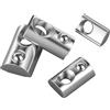 QANCEN 40 pezzi Dadi a T con Molla M6, Dadi Scorrevoli con Sfera di Centraggio Compatibili con la Serie 30, Filettatura Dado Slot 8 per Profilo in Alluminio