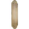 Infinity Decor Placca a pressione in ottone antico a forma di semicircolare vittoriano, 300 x 75 mm, piastra in ottone per porta interna o esterna